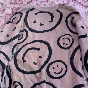 Vintage Havana Beige Knit Sweater size L fits like M